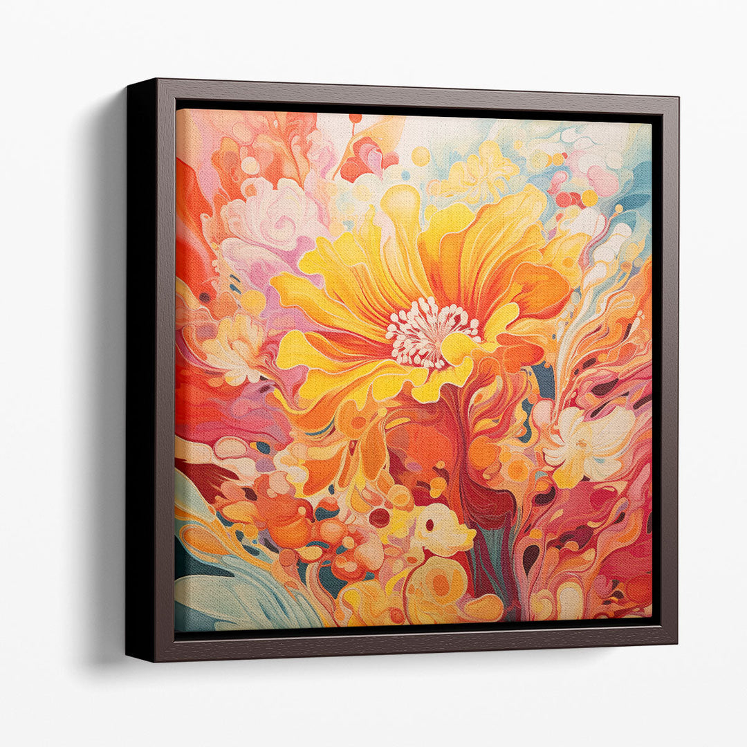Floral Harmony - Canvas Print Wall Art
