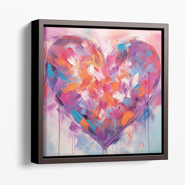 Chromatic Heartbeat Fusion 2 - Canvas Print Wall Art