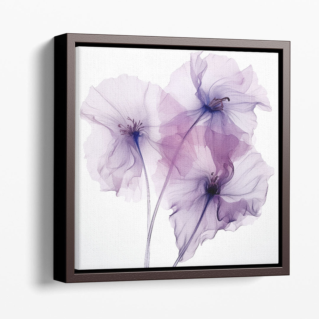 Graceful Purple Petalscape - Canvas Print Wall Art
