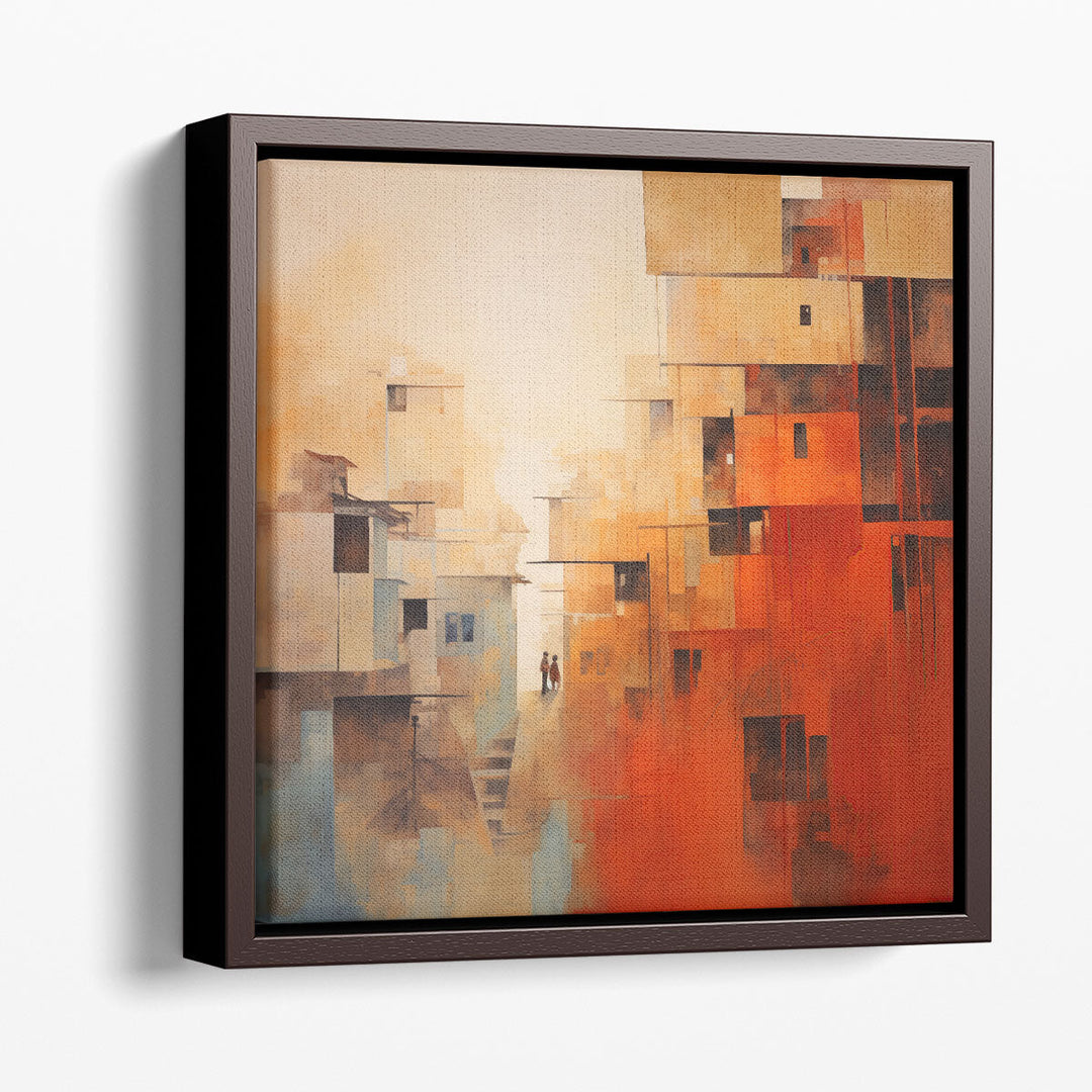 Terraced Cityscape - Canvas Print Wall Art