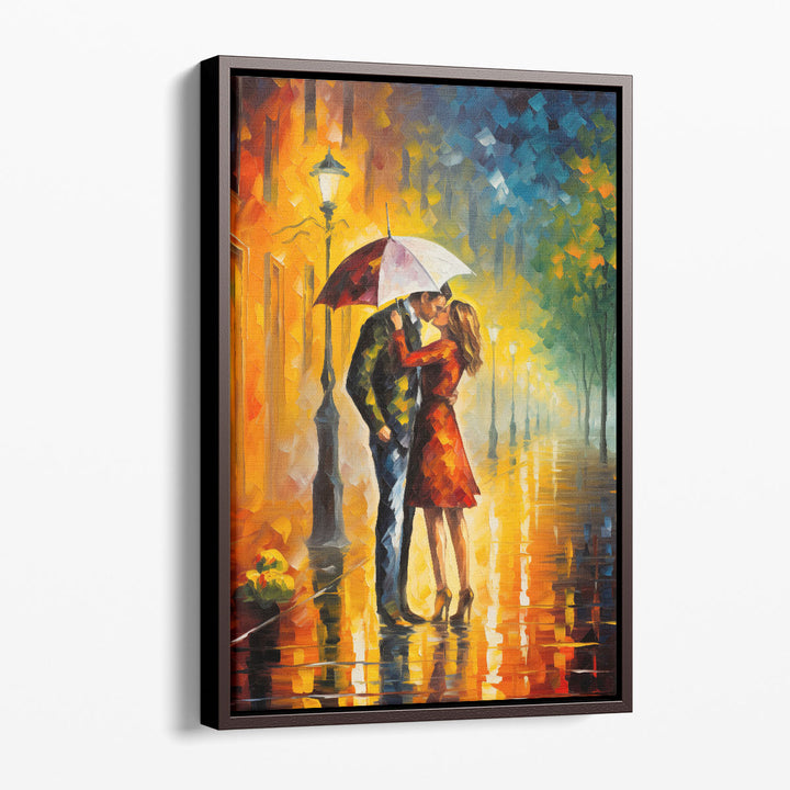 Romantic Rain Impressions - Canvas Print Wall Art