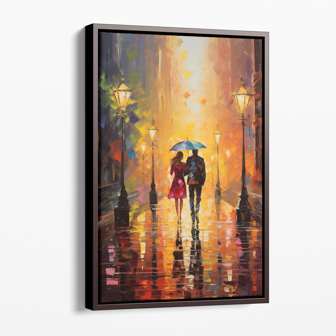 Romantic Rain Impressions 2 - Canvas Print Wall Art