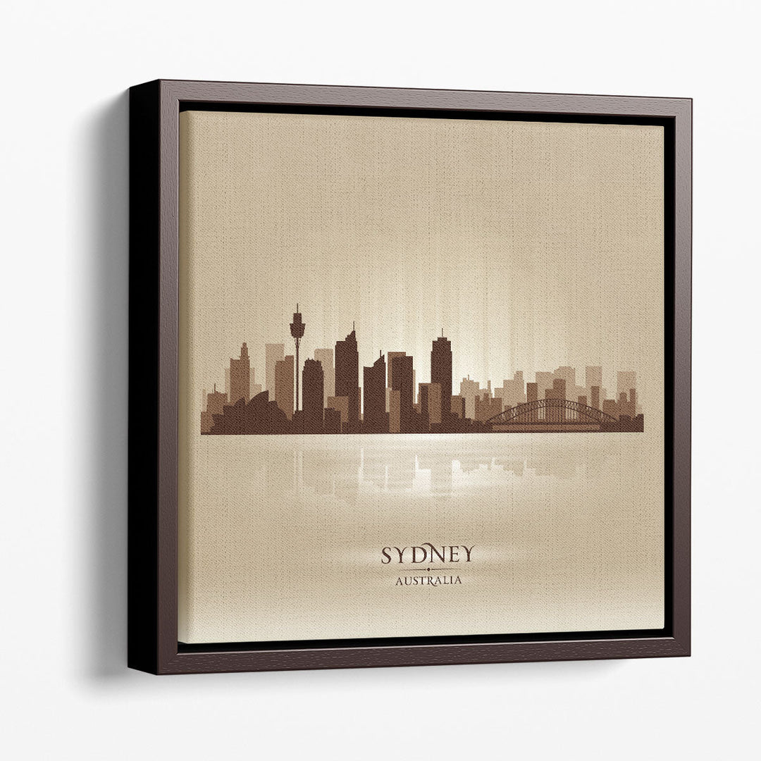 Sydney Australia, City Skyline - Canvas Print Wall Art