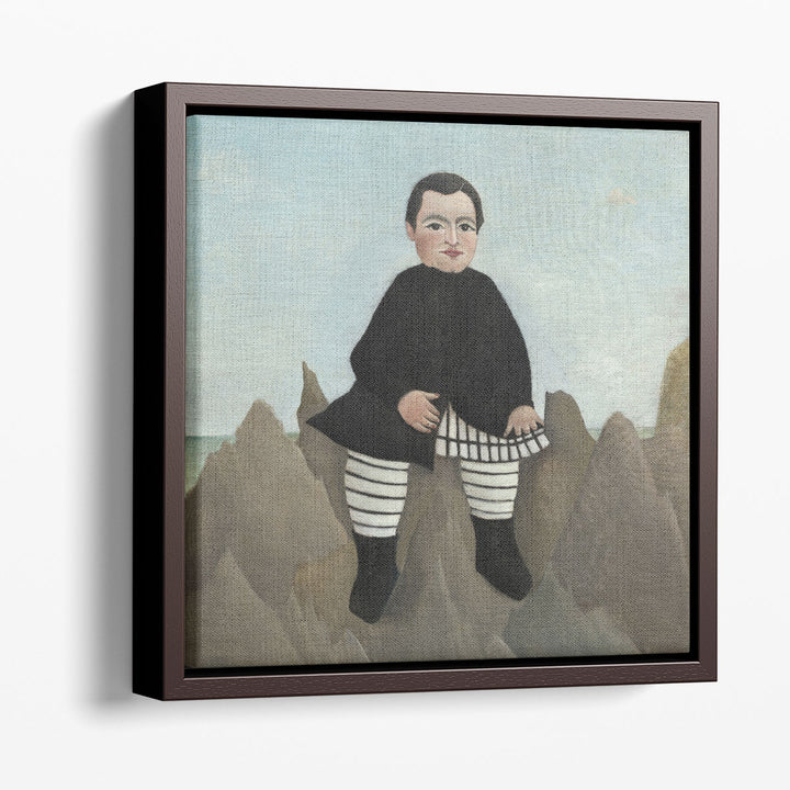 Boy on the Rocks - Canvas Print Wall Art