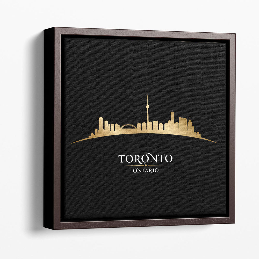 Toronto Ontario, City Skyline - Canvas Print Wall Art