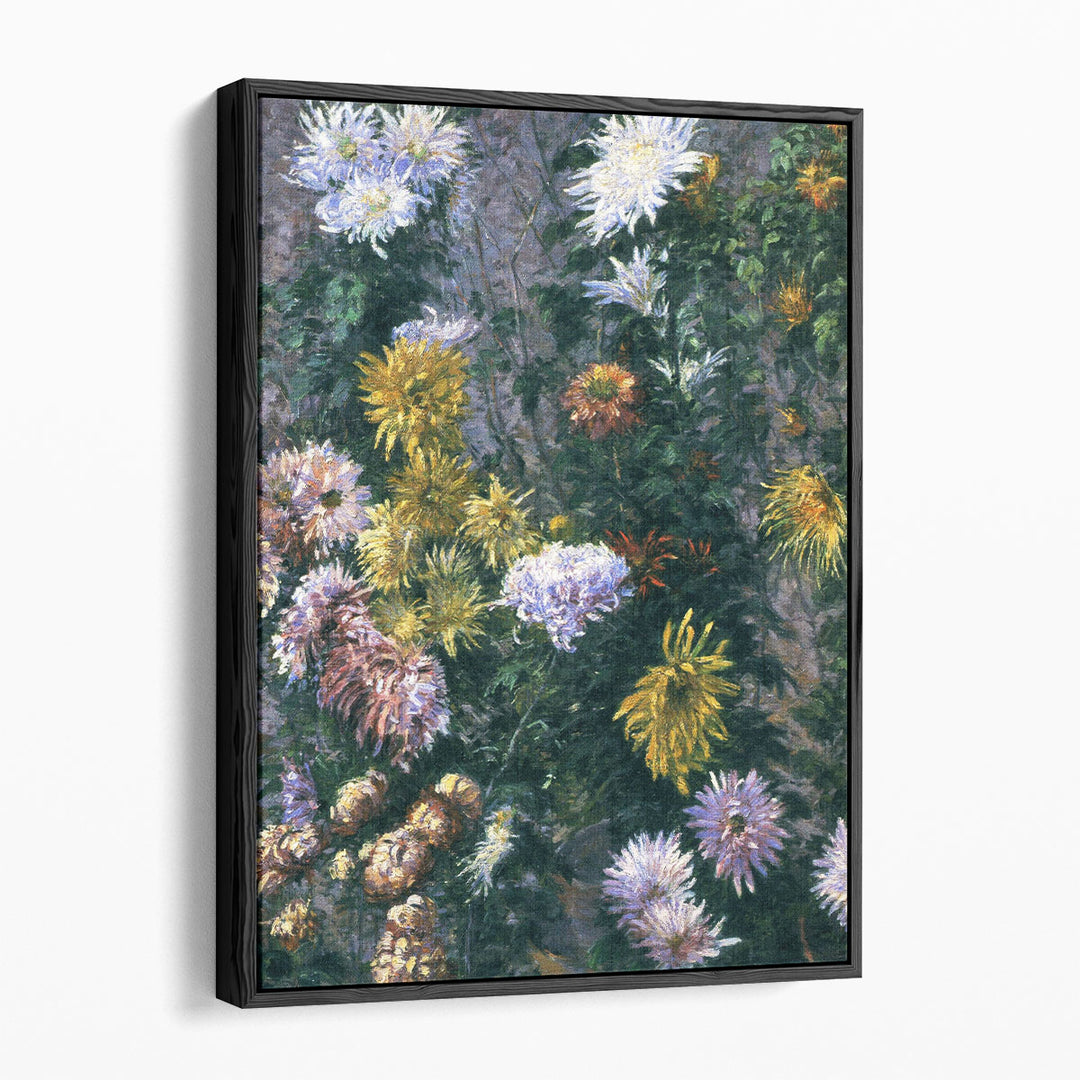 White and Yellow Chrysanthemums, 1893 - Canvas Print Wall Art