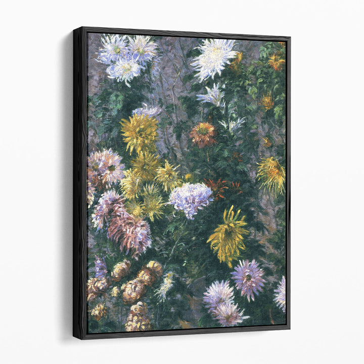 White and Yellow Chrysanthemums, 1893 - Canvas Print Wall Art