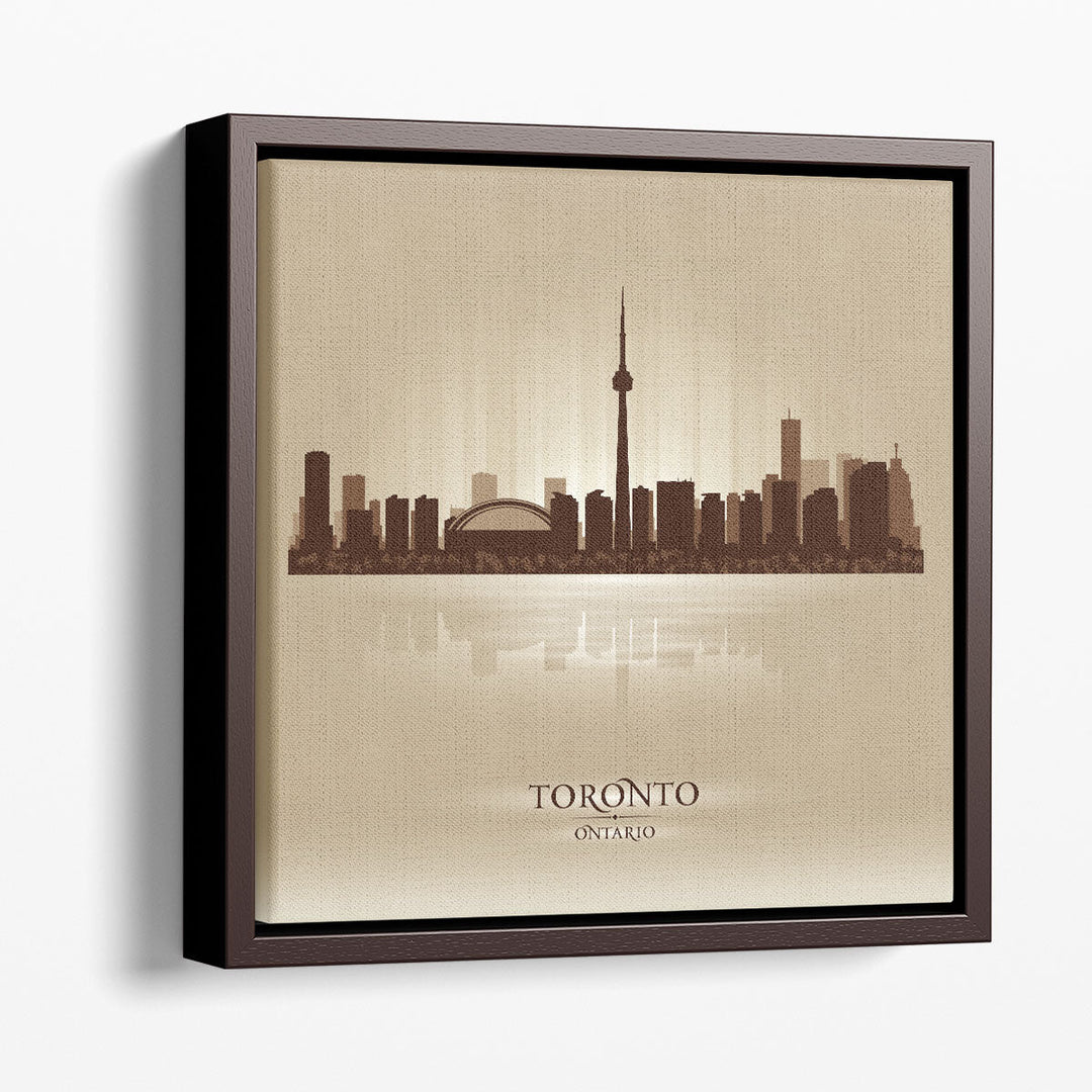 Toronto Ontario, City Skyline - Canvas Print Wall Art