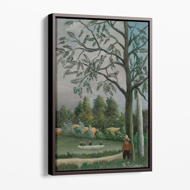 Paysage Avec des Pecheurs - Canvas Print Wall Art
