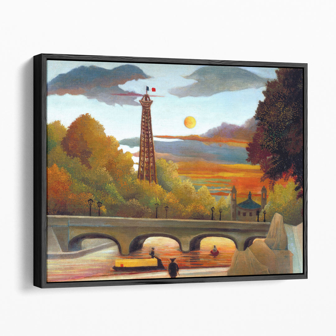 Landscape with Eiffel Tower - Canvas Print Wall Art