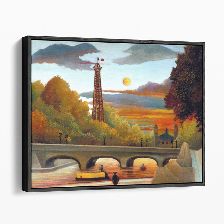 Landscape with Eiffel Tower - Canvas Print Wall Art