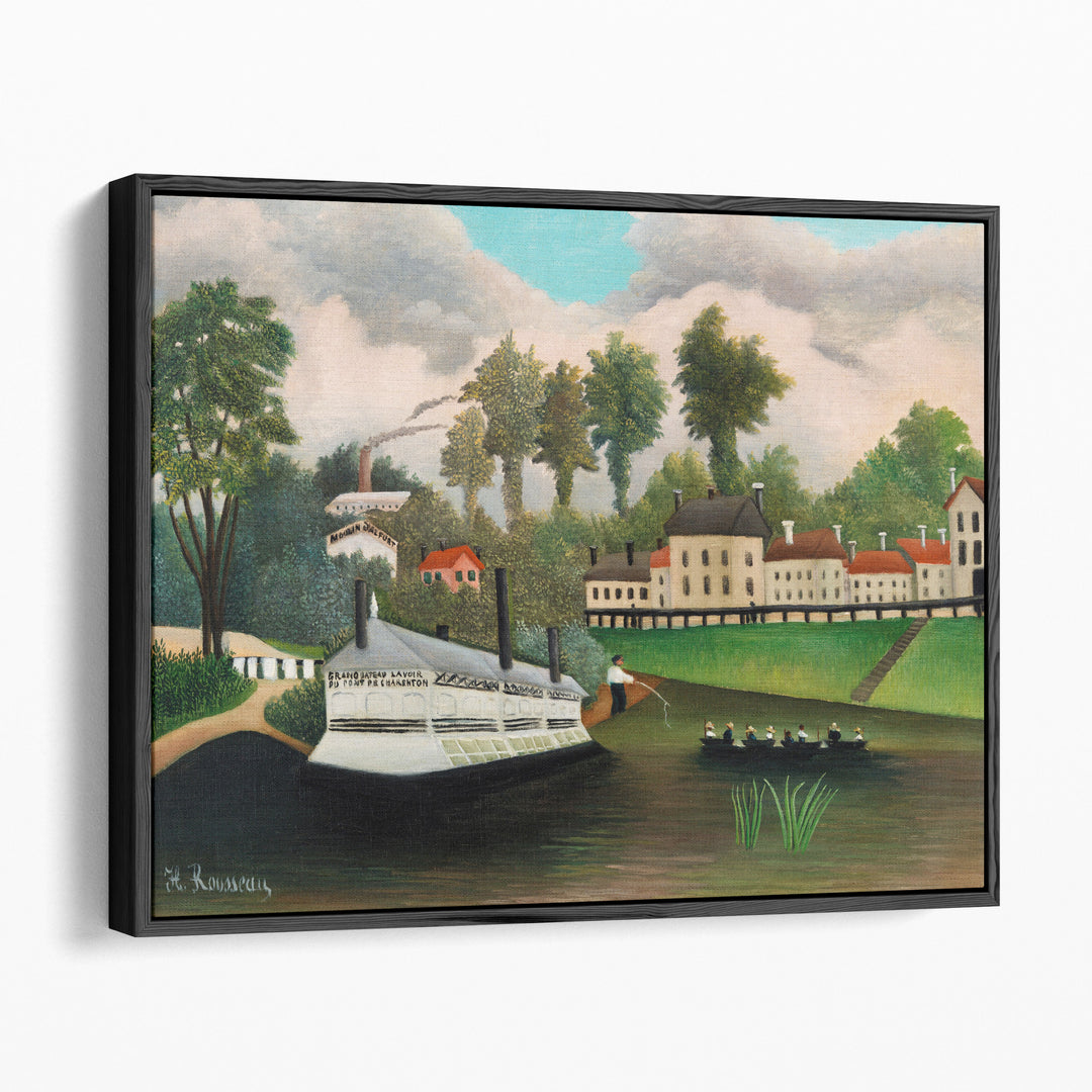 The Laundry Boat of Pont de Charenton - Canvas Print Wall Art