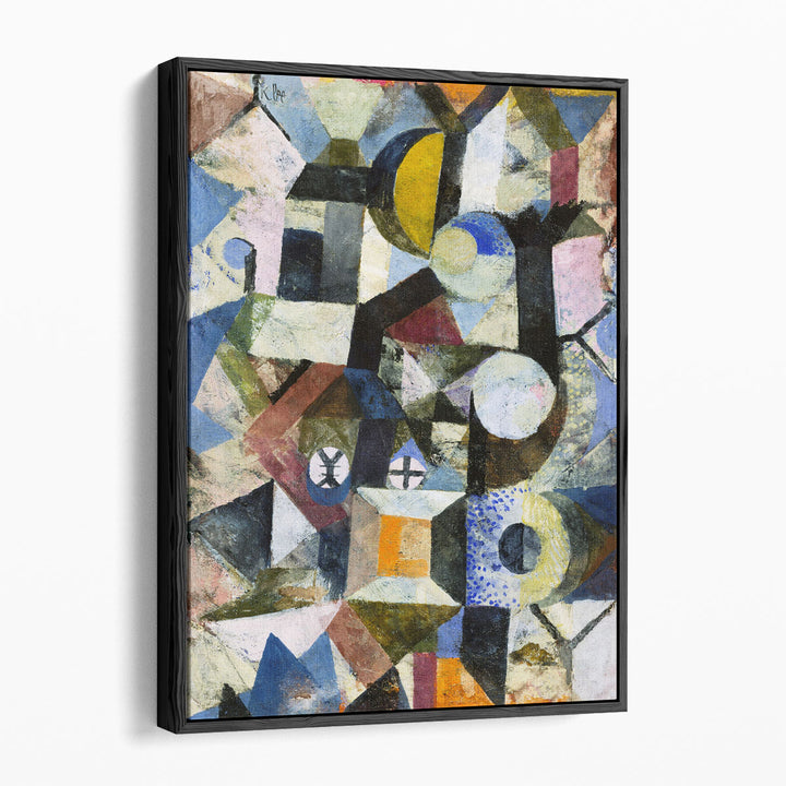 Composition with the Yellow Hal, Moon and the Y - Canvas Print Wall Art