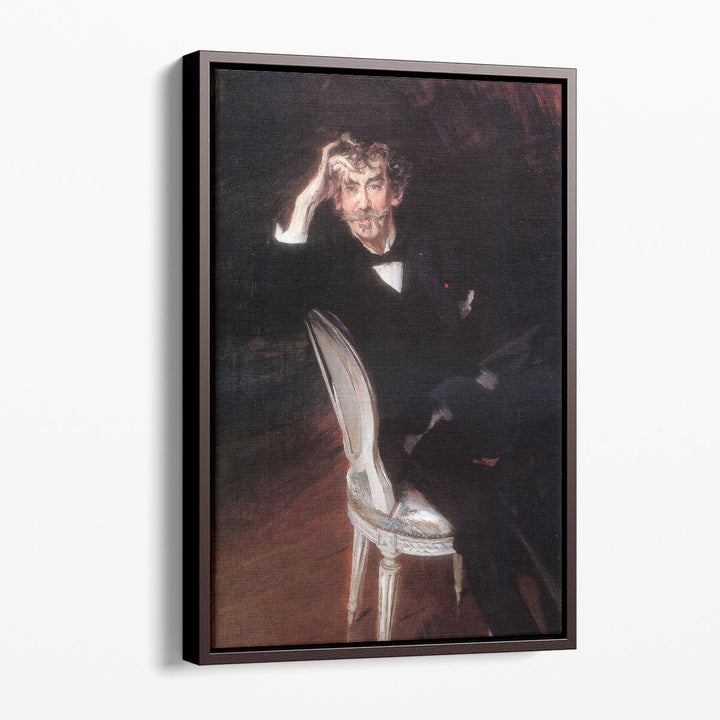 Portrait of James Abbott McNeil Whistler - Canvas Print Wall Art