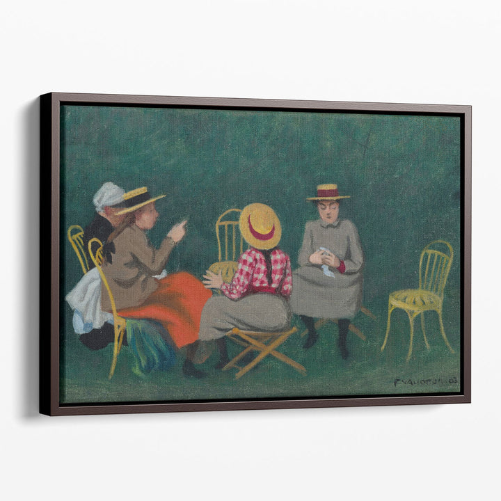Fillettes au Bois de Boulogne ou Le Jardin - Canvas Print Wall Art