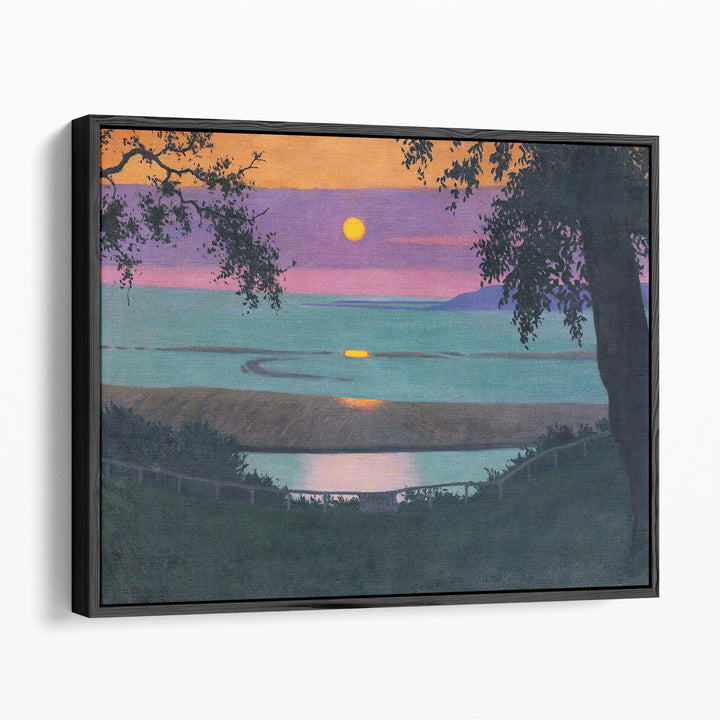 Sunset at Grace, Orange and Violet Sky, 1918 - Canvas Print Wall Art