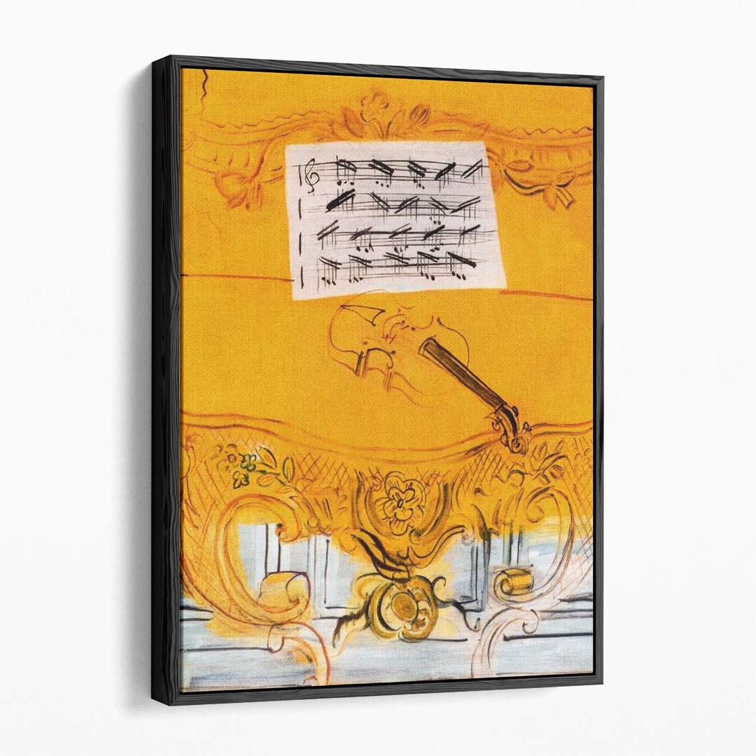 The Yellow Console with a Violin, 1949 - Canvas Print Wall Art