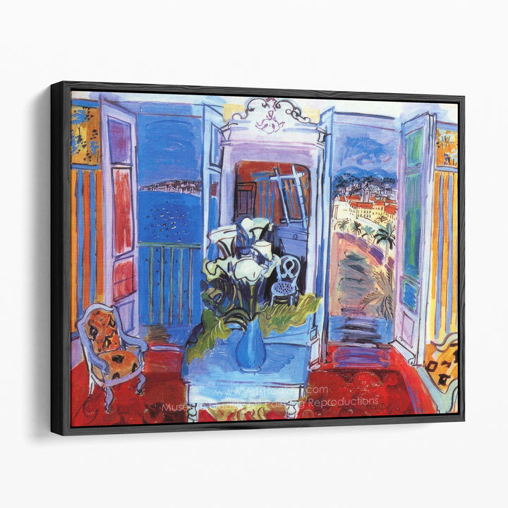 Interior with Open Windows - Canvas Print Wall Art