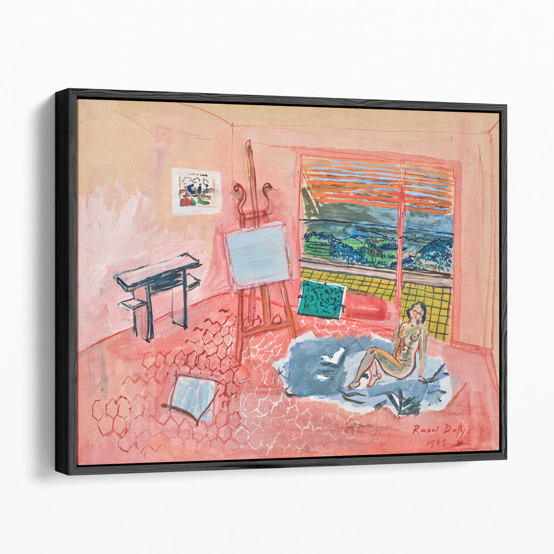 Nu dans l’atelier Rouge de Vence - Canvas Print Wall Art