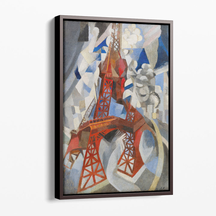 Red Eiffel Tower - Canvas Print Wall Art