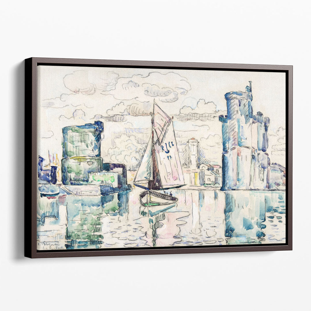 Entrance to the Harbor of La Rochelle - Canvas Print Wall Art