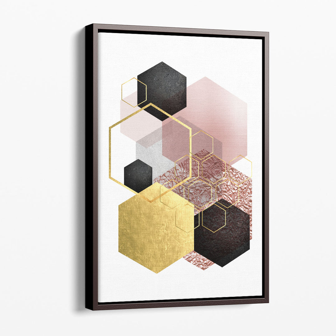 BlushPink Gold 2 - Canvas Print Wall Art