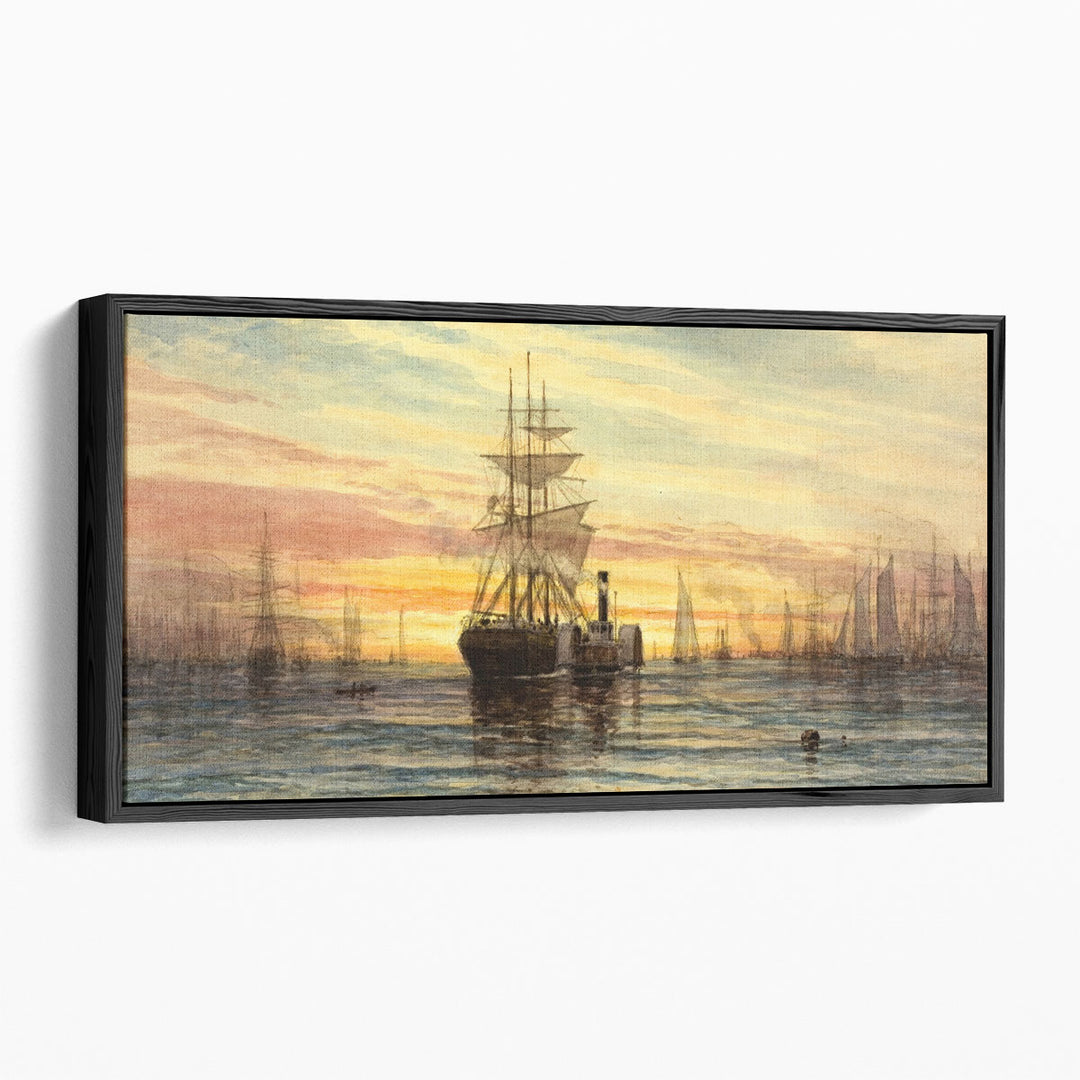 Harbor Scene, 1885 - Canvas Print Wall Art