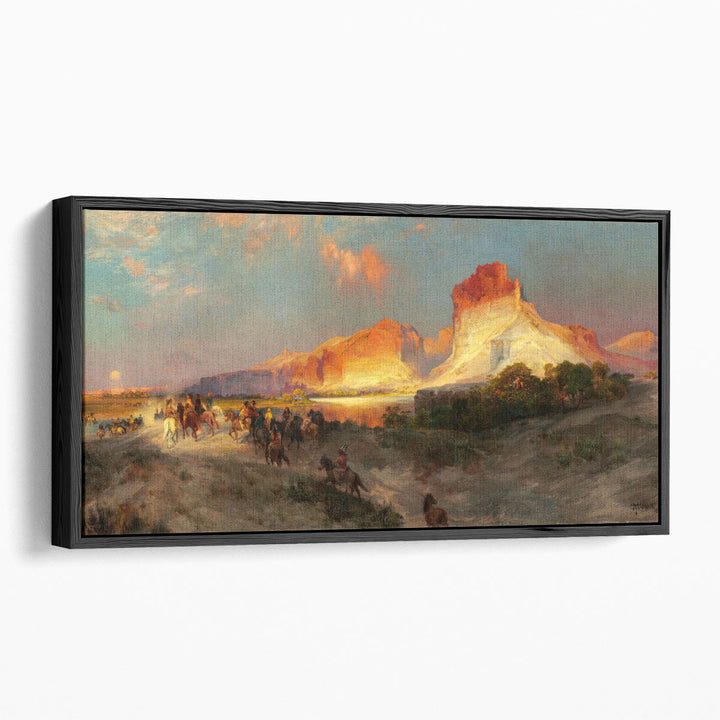 Green River Cliffs, Wyoming - Canvas Print Wall Art