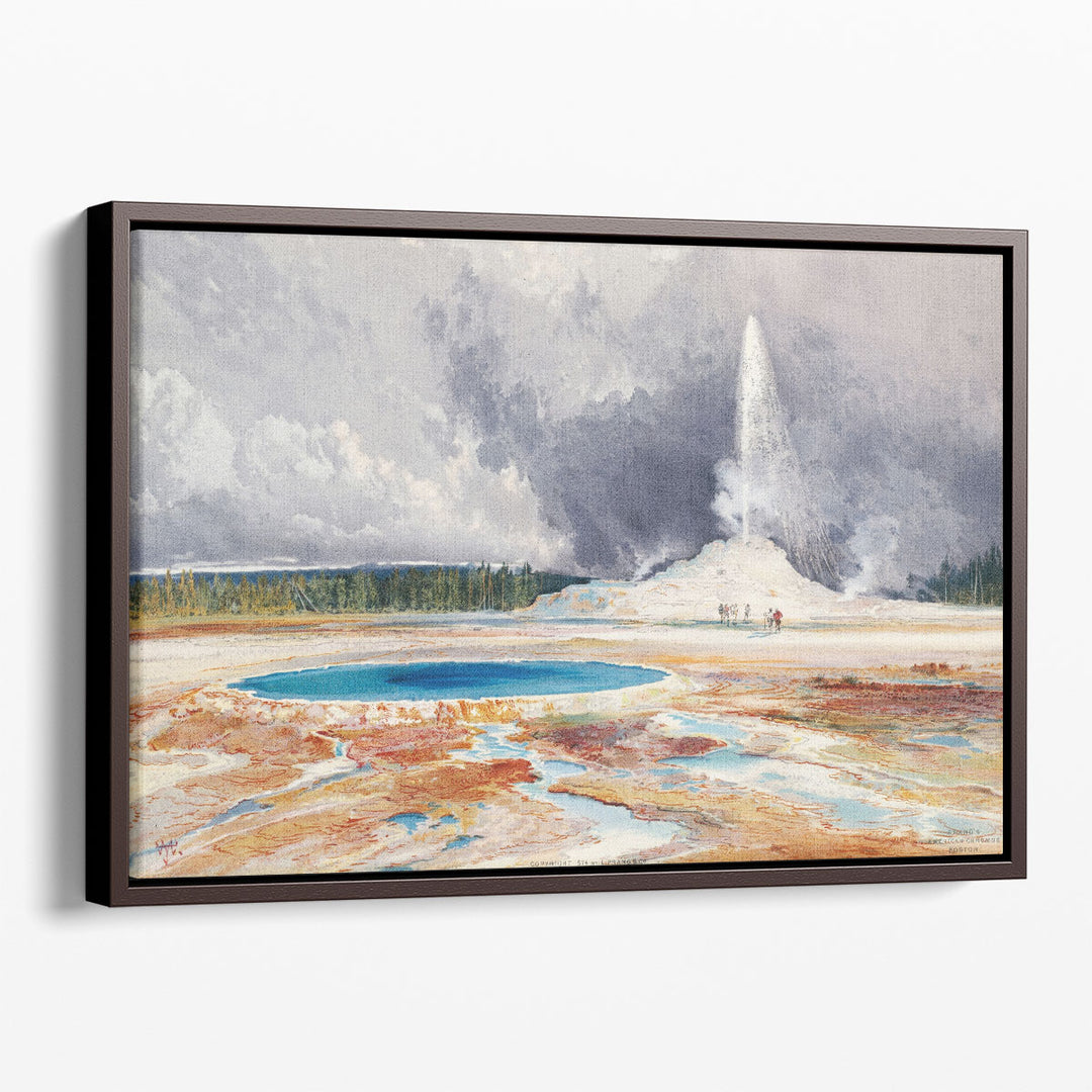 Old Castle Geyser, 1874 - Canvas Print Wall Art