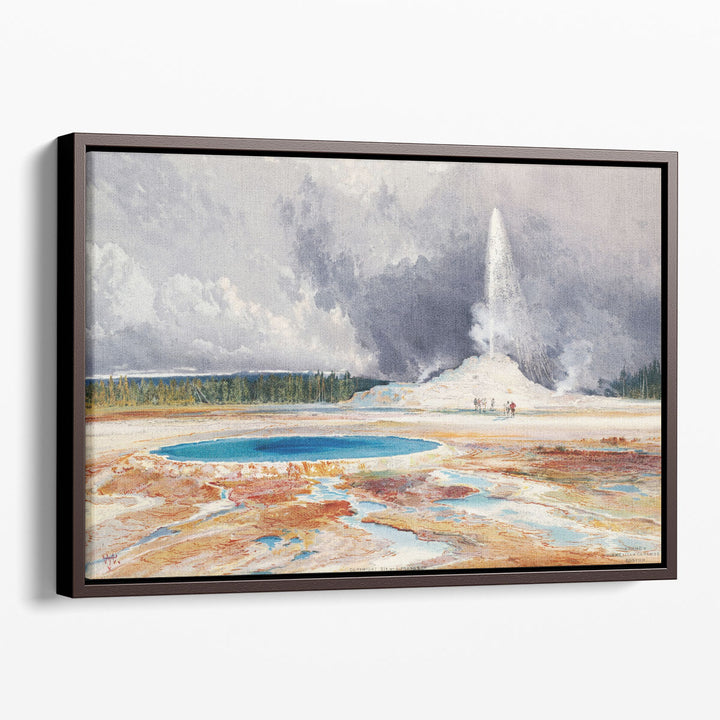 Old Castle Geyser, 1874 - Canvas Print Wall Art