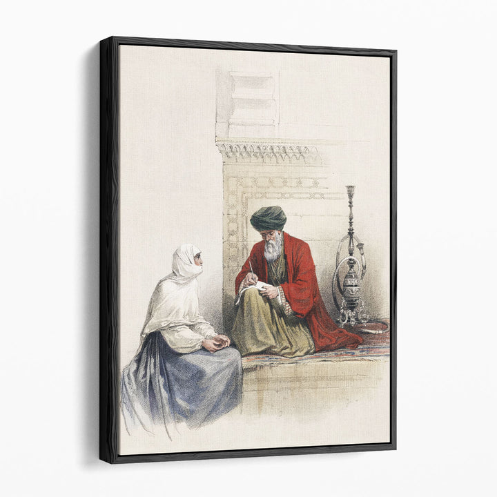 The Letter Writer in Cairo - Canvas Print Wall Art