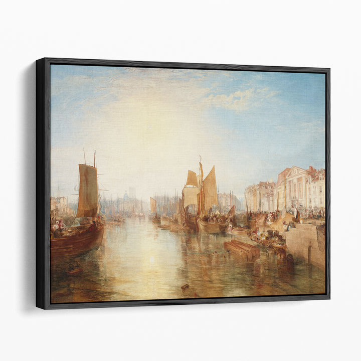 The Harbor of Dieppe - Canvas Print Wall Art