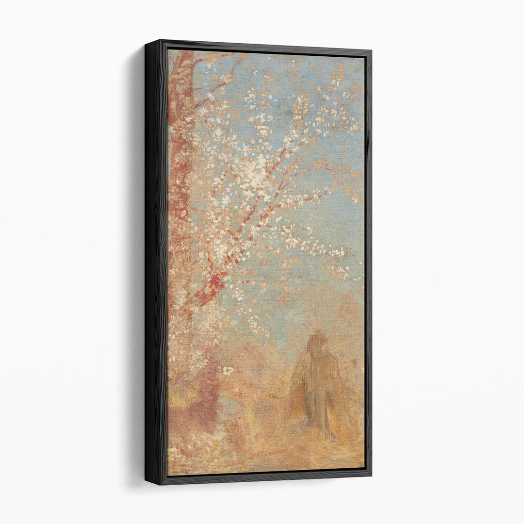 Figure under a Blossoming Tree - Canvas Print Wall Art