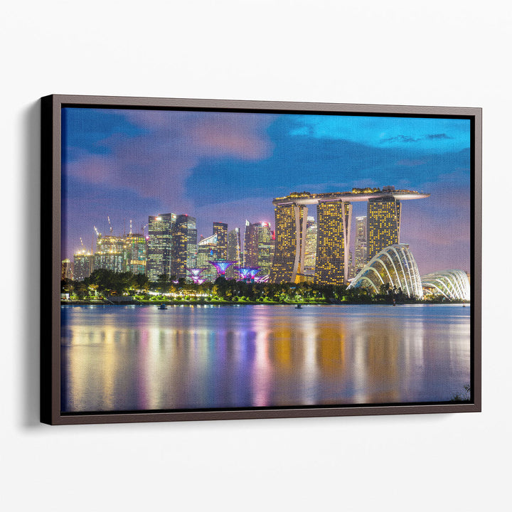 Singapore Skyline - Marina Bay Sands - Canvas Print Wall Art