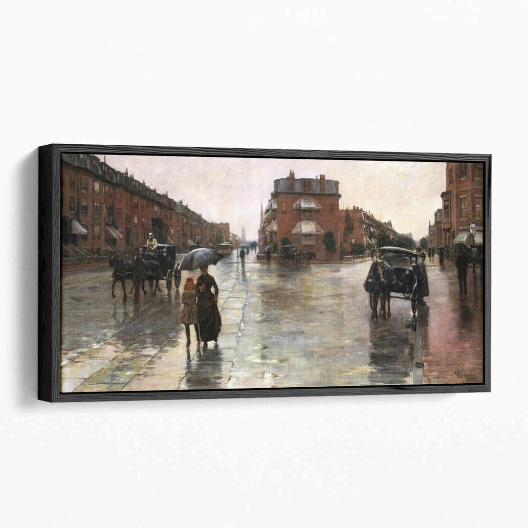 Rainy Day, Boston - Canvas Print Wall Art