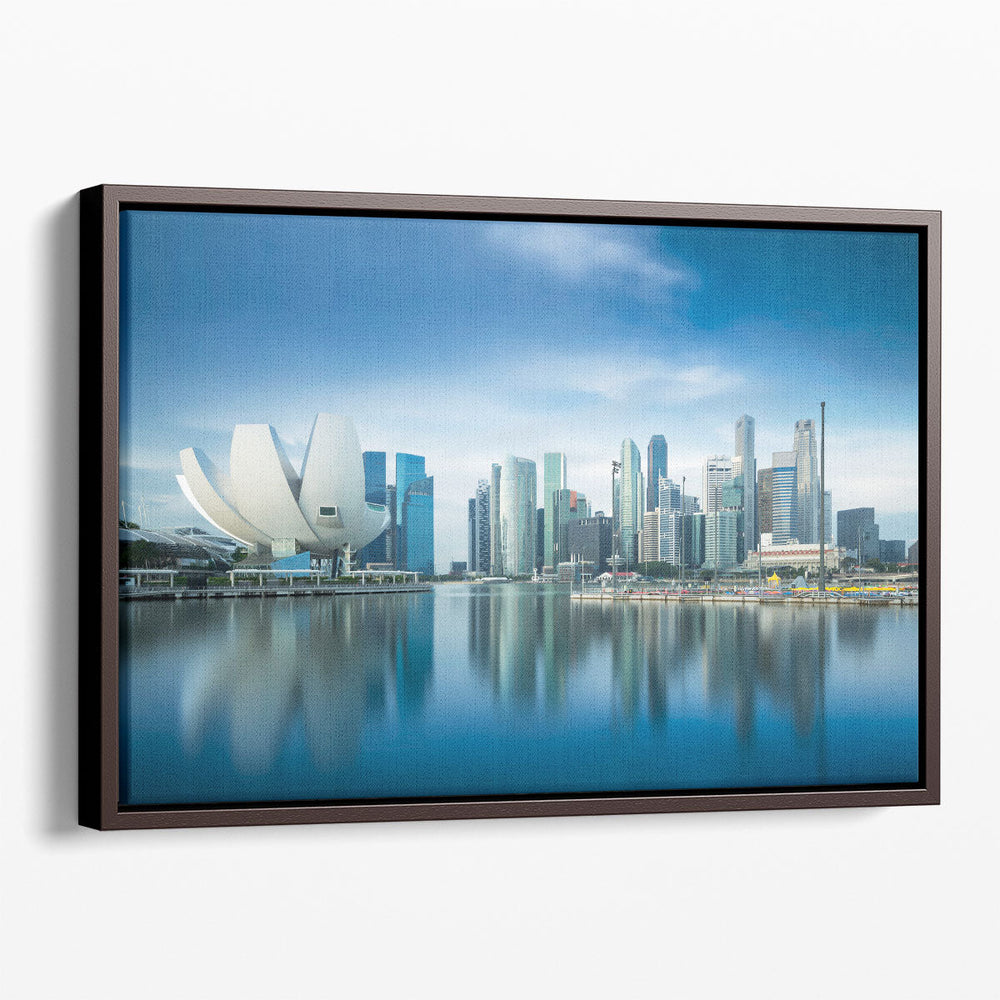 Singapore Skyline During Sunrise - Canvas Print Wall Art