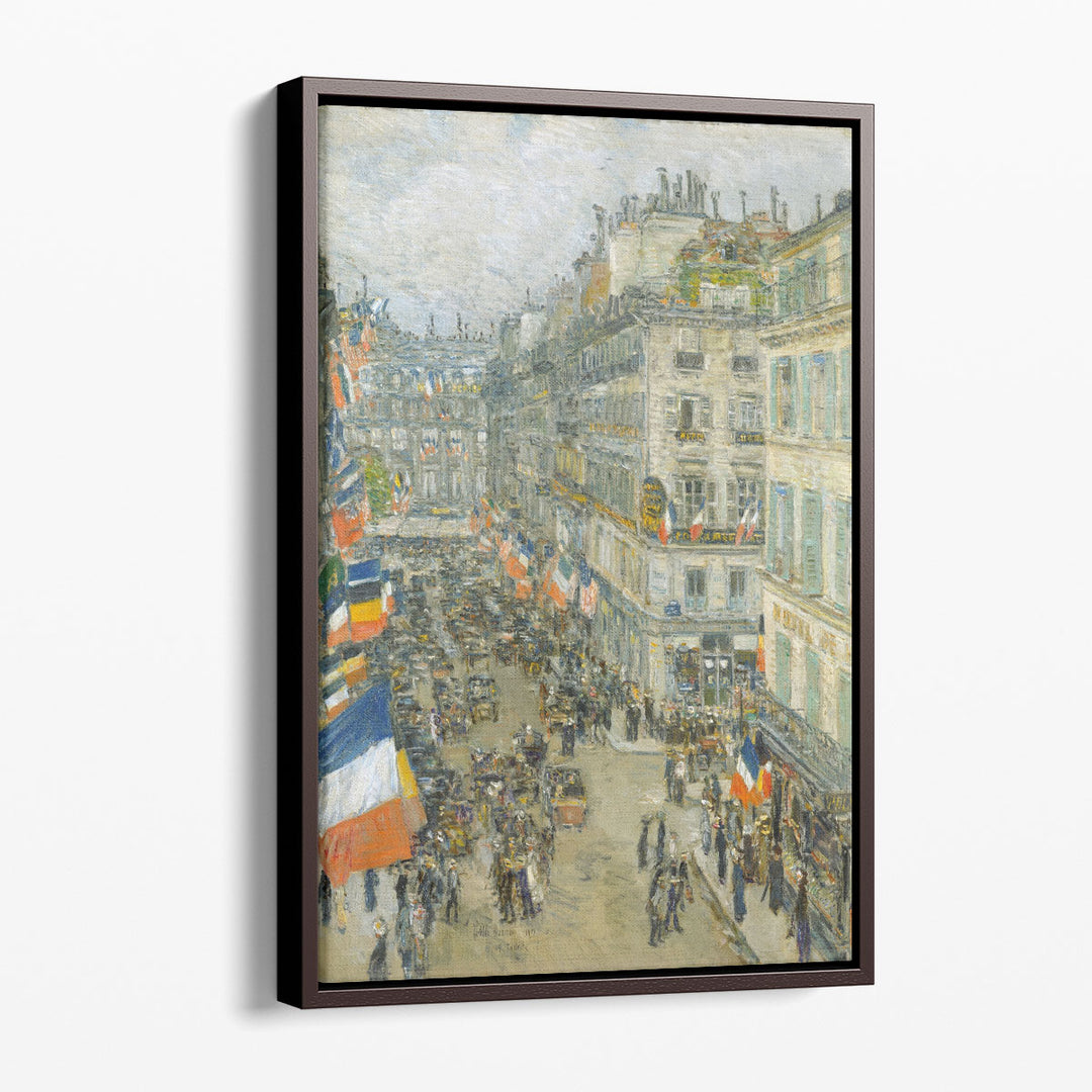 July Fourteenth, Rue Daunou, 1910 - Canvas Print Wall Art