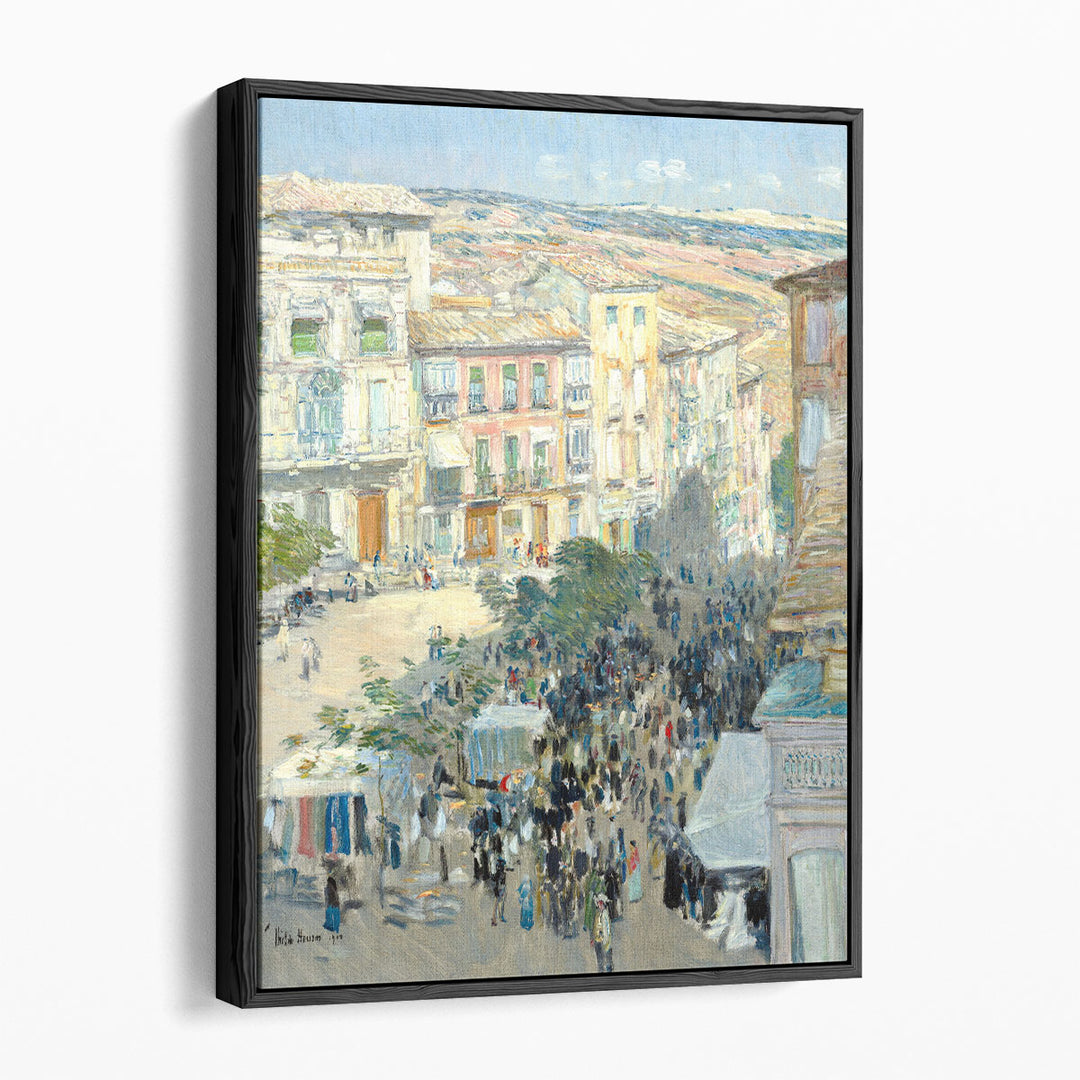 View of a Southern French City, 1910 - Canvas Print Wall Art