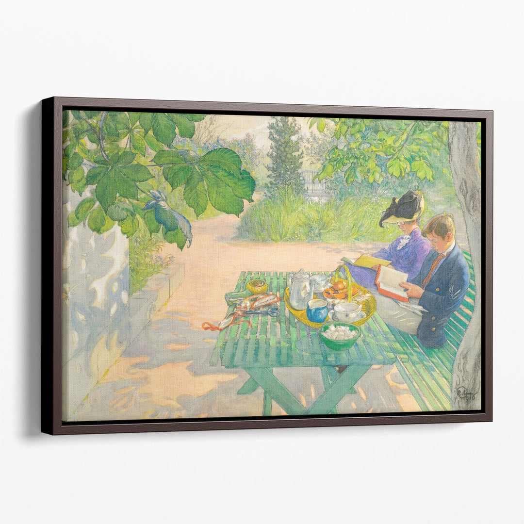 Holiday Reading, 1916 - Canvas Print Wall Art