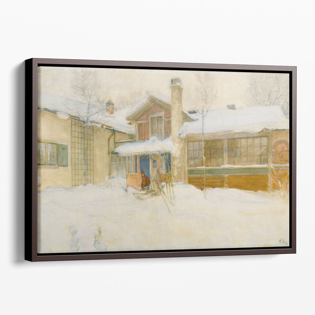 My Country Cottage In Winter, Sundborn - Canvas Print Wall Art