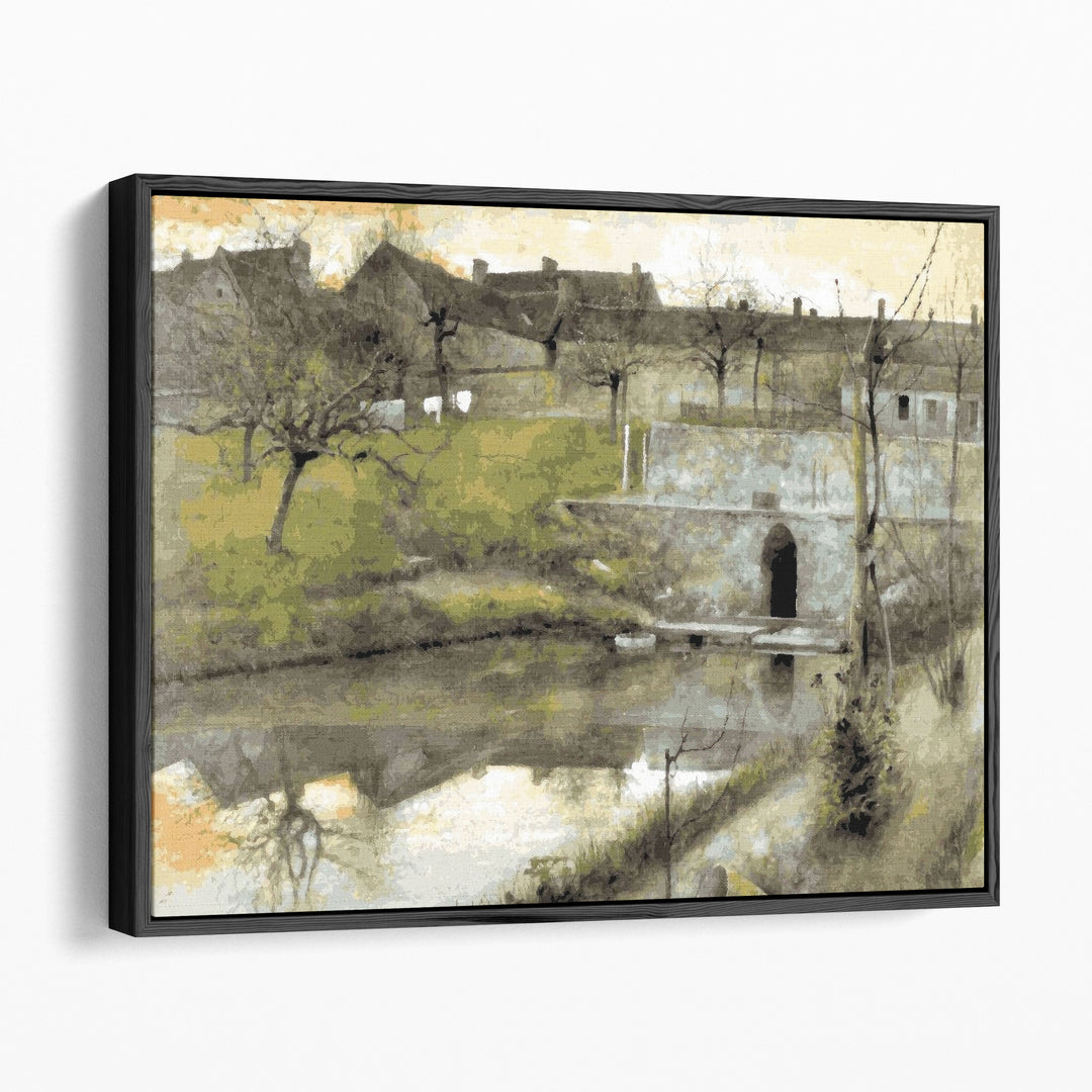 Pond Grez sur Loing - Canvas Print Wall Art