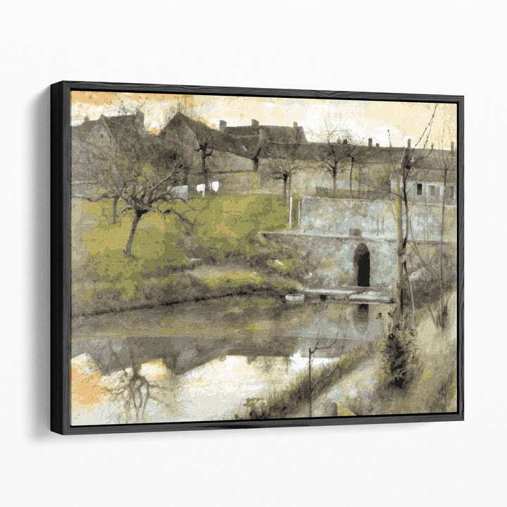 Pond Grez sur Loing - Canvas Print Wall Art