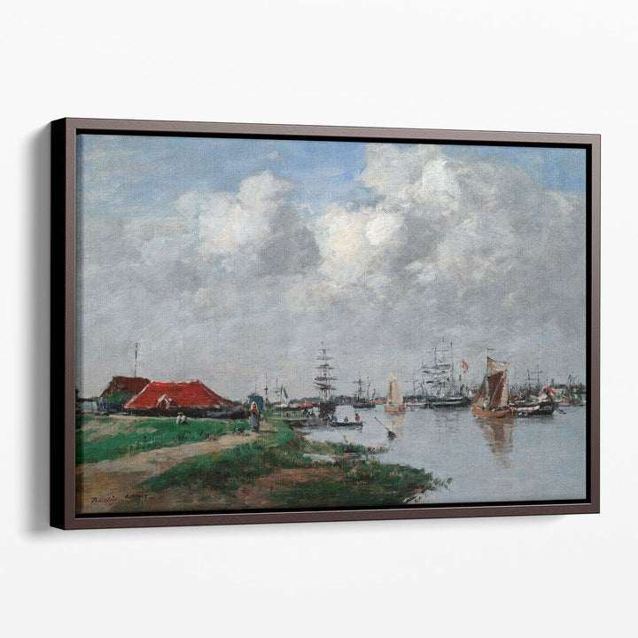 The Escaut River in Antwerp - Canvas Print Wall Art
