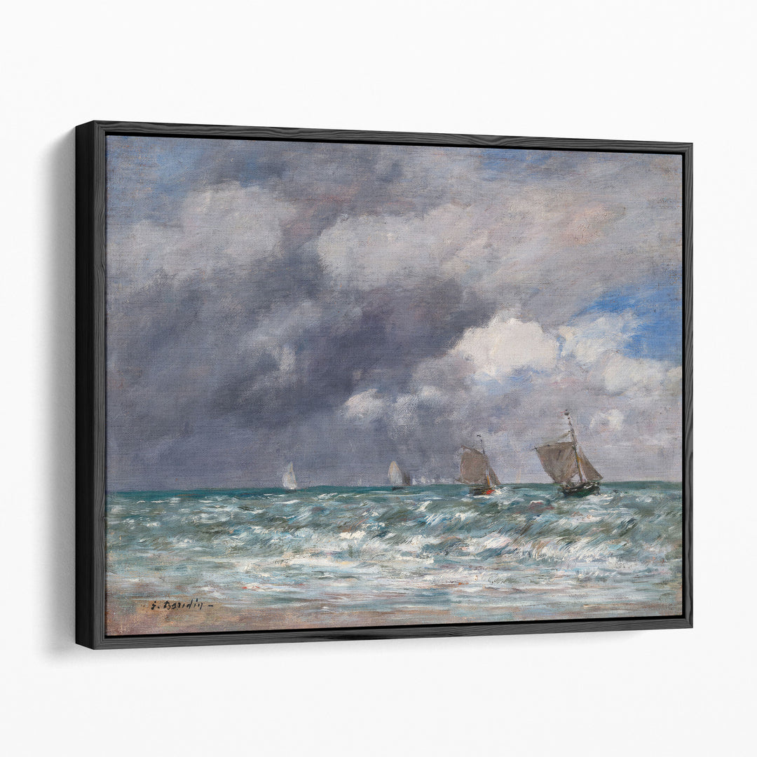 Sailboats near Trouville - Canvas Print Wall Art