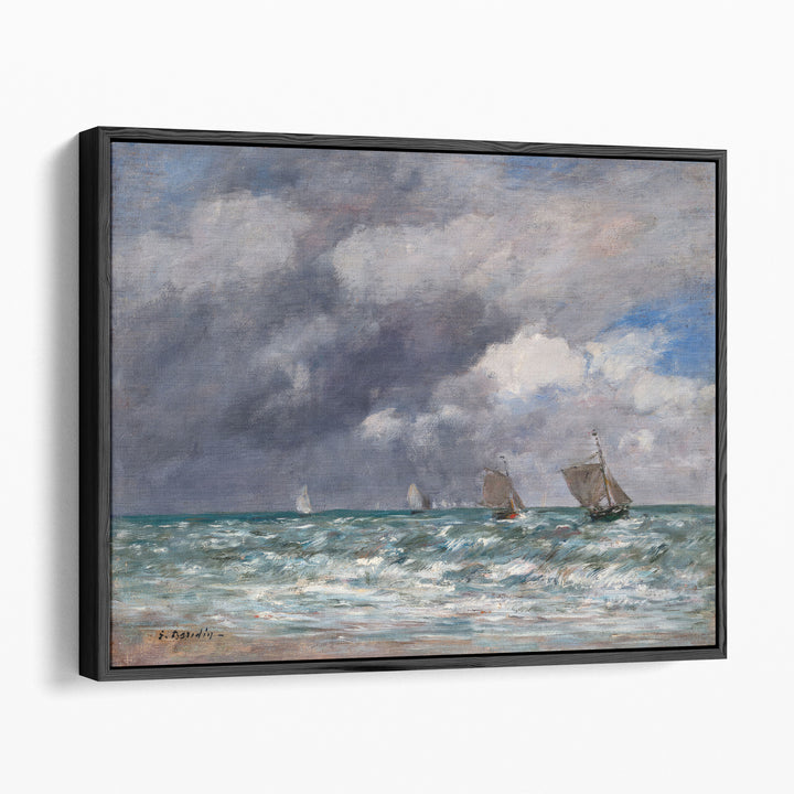 Sailboats near Trouville - Canvas Print Wall Art