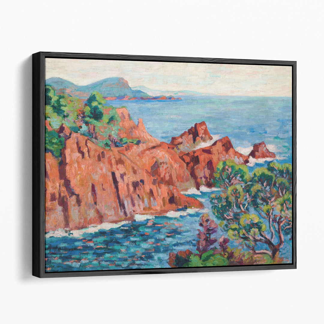Les roches rouges à Agay - Canvas Print Wall Art