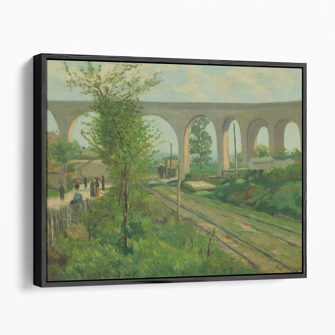 The Arcueil Aqueduct at Sceaux Railroad Crossing - Canvas Print Wall Art