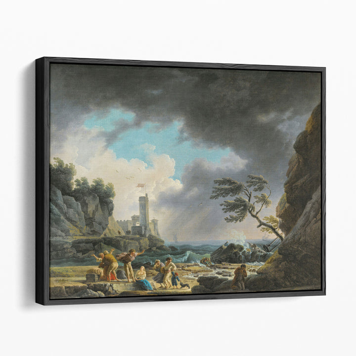 A Storm near a Rocky Coast, 1784 - Canvas Print Wall Art