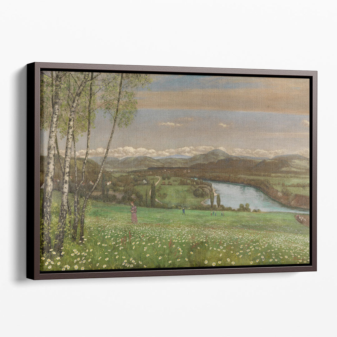 Das Rheintal bei Säckingen, 1899 - Canvas Print Wall Art