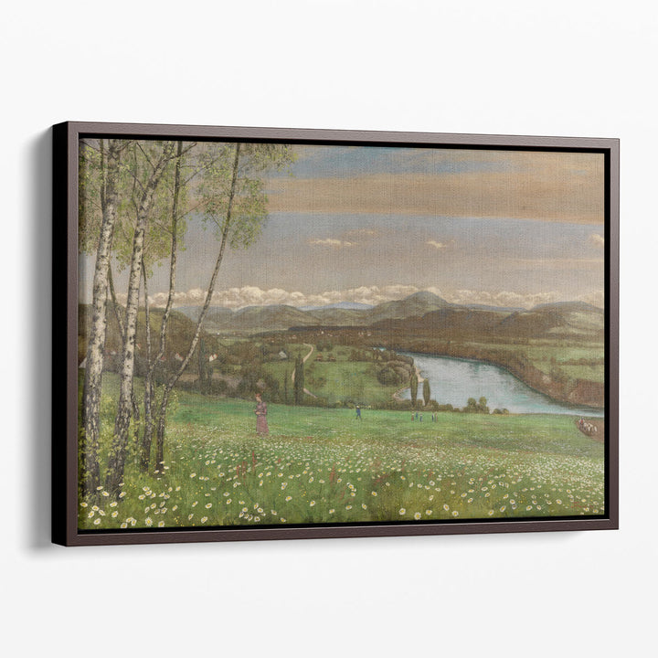 Das Rheintal bei Säckingen, 1899 - Canvas Print Wall Art